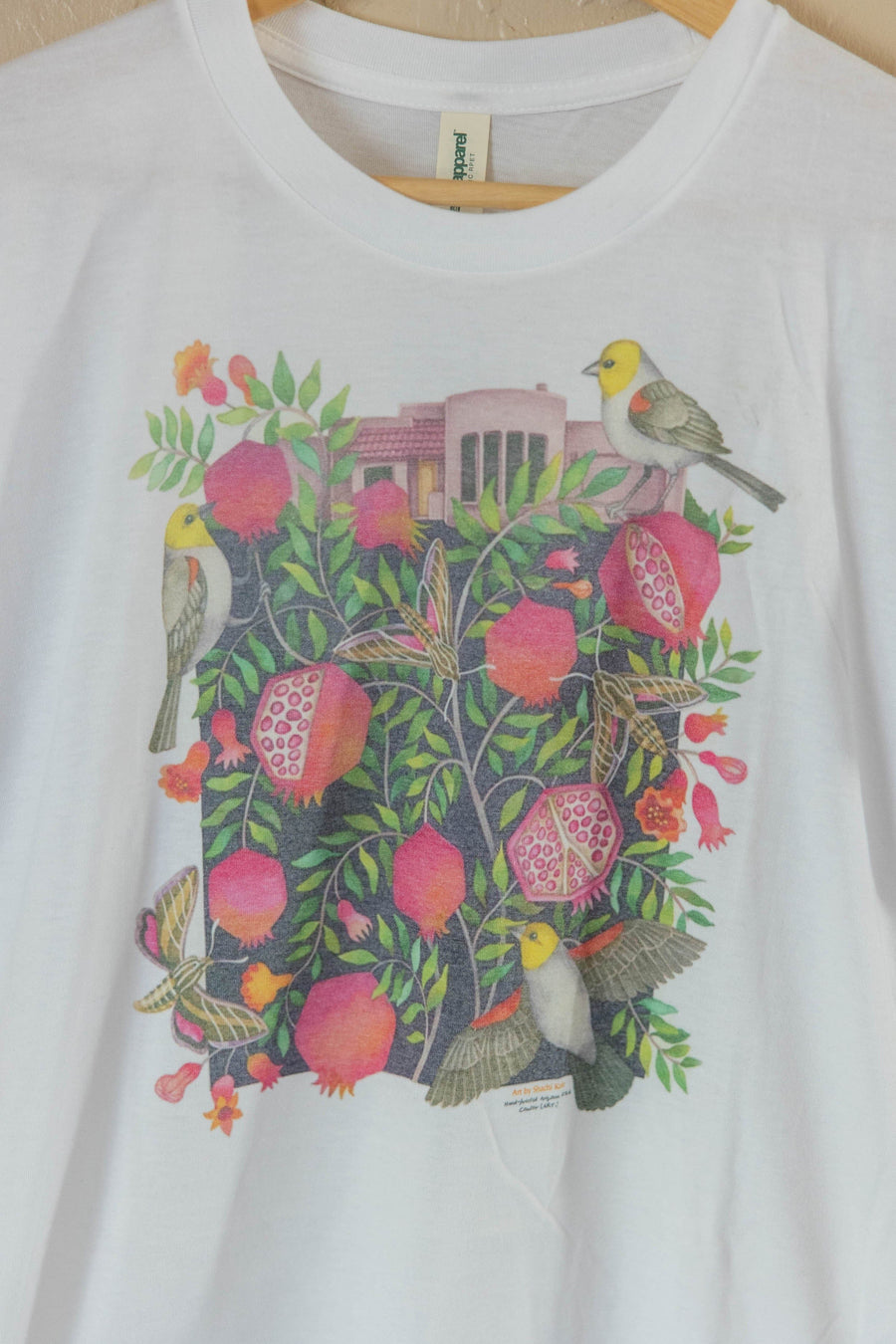 Shachi Kale Pomegranates Organic T-Shirt tee Couloir[ART.] 