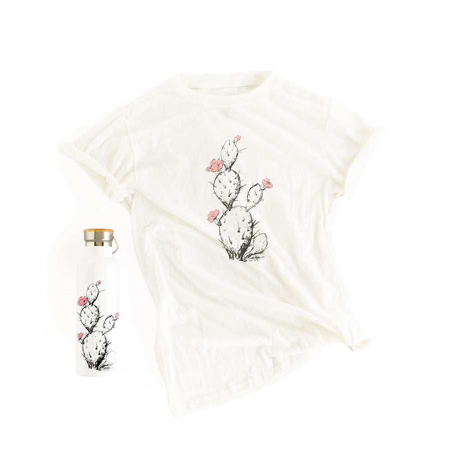 Prickly Pear Organic T-Shirt and Canteen Set tee Couloir[ART.] 