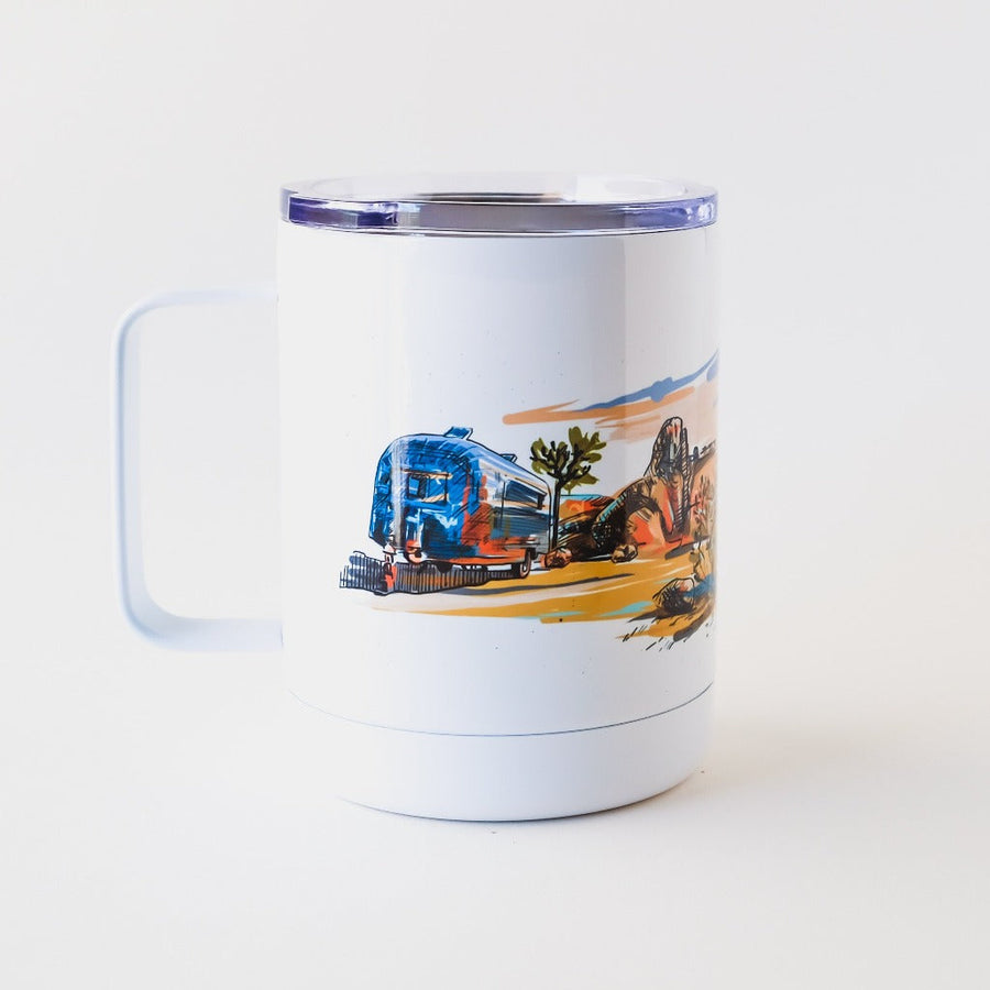 Joshua Tree Coffee Mug Mug Couloir[art] Insulated Coffee Mug with a lid 11 oz 