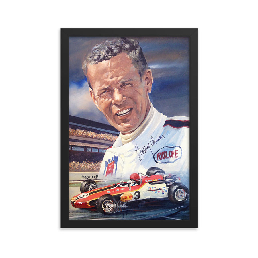 "Bobby Unser" Art Print Couloir[art] 12x18 Framed 