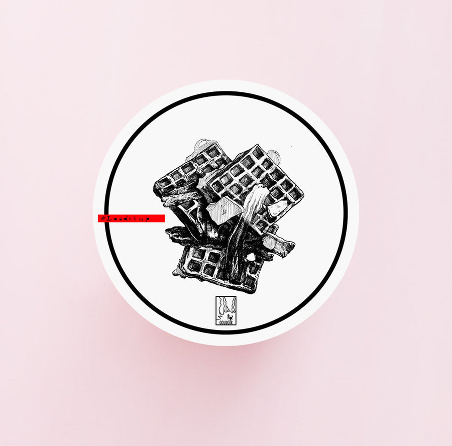 Free Sticker (Waffles and Bacon) Free Sticker Couloir[art] 