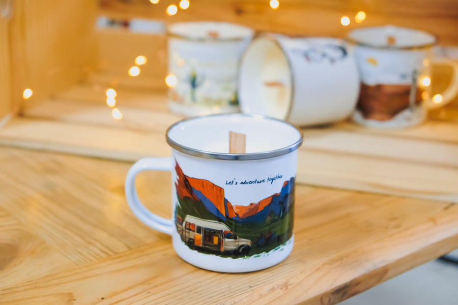 Custom Camp Mug Candles Couloir[ART.] 