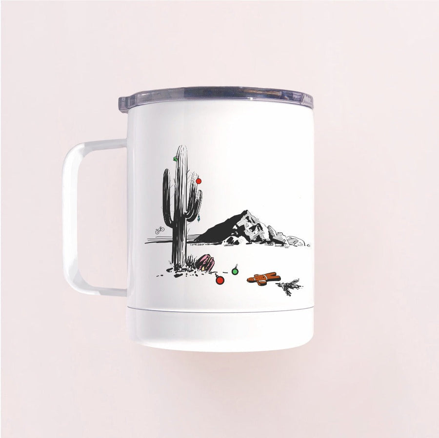 Christmas in Phoenix Coffee Mug (White) Mug Couloir[art] 10 oz Insulated stainless steel mug with the lid 