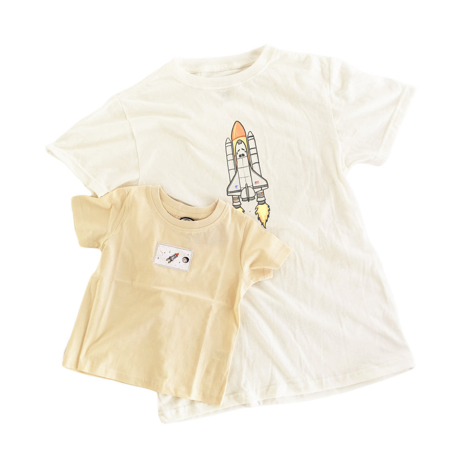 Space Shuttle Organic T-Shirt and Baby Tee Set tee Couloir[ART.] 