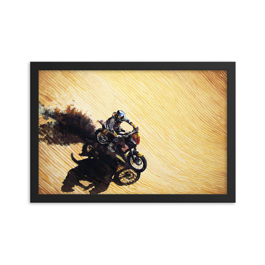 "Dakar Race" Art Print Couloir[art] 12x18 Framed 