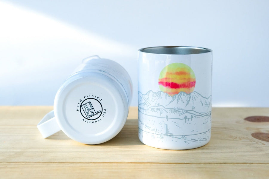 Four Peaks Sunrise Tumbler Cup Tumbler Couloir[art] 