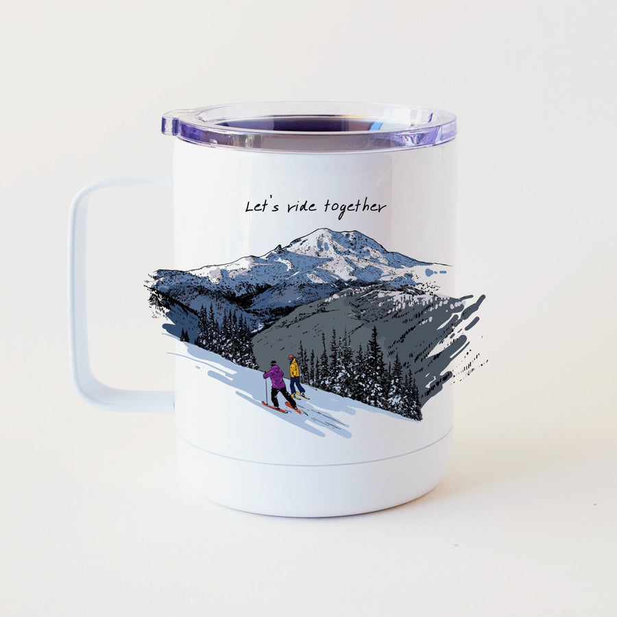 Let's Ride Tumbler Cup Tumbler Couloir[ART.] Let's ride together 