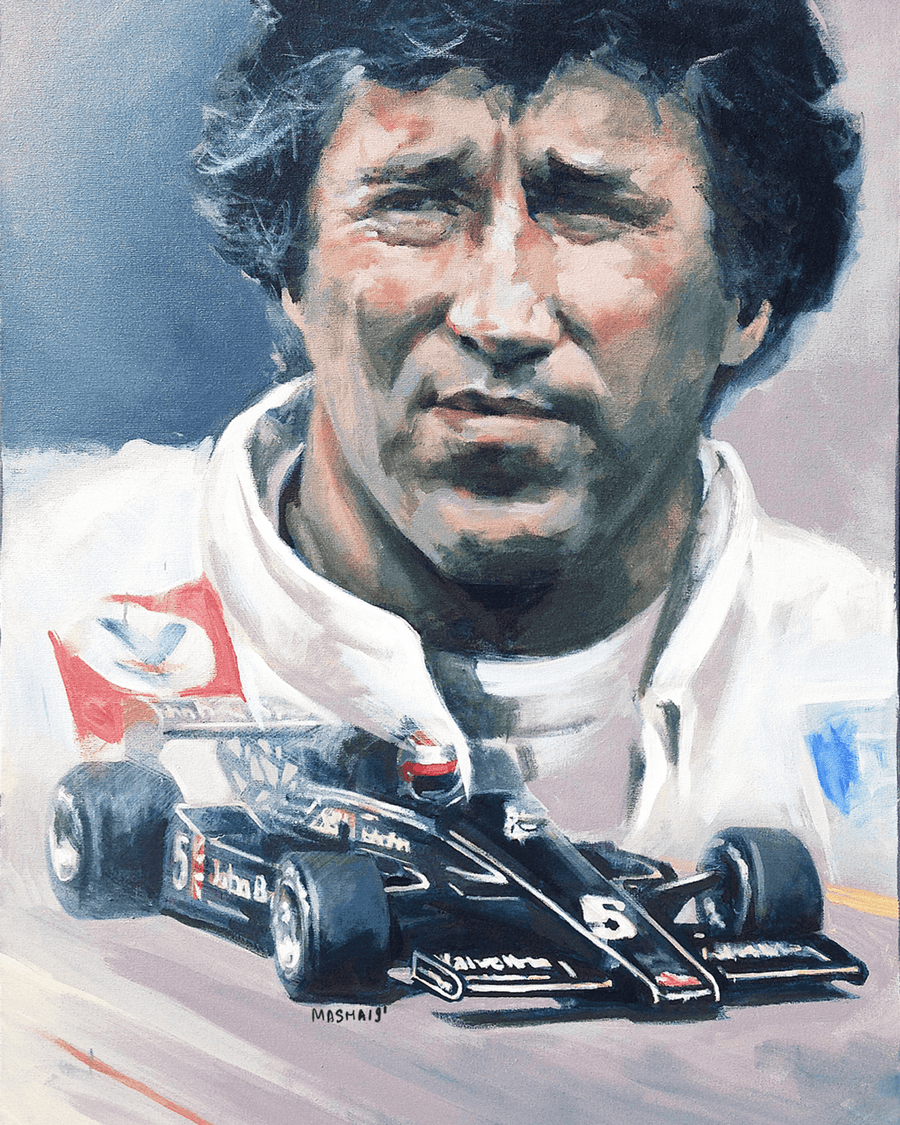 "Mario Andretti" Art Print Couloir[art] 16x20 Unframed 