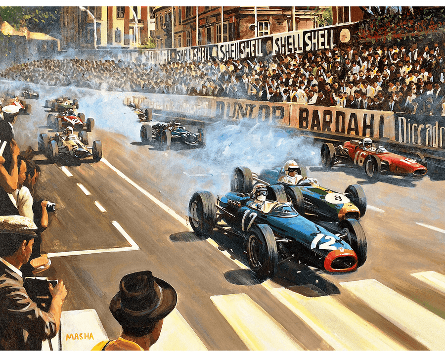 "Monaco GP 1966" Art Print Couloir[art] 8x10" Unframed 