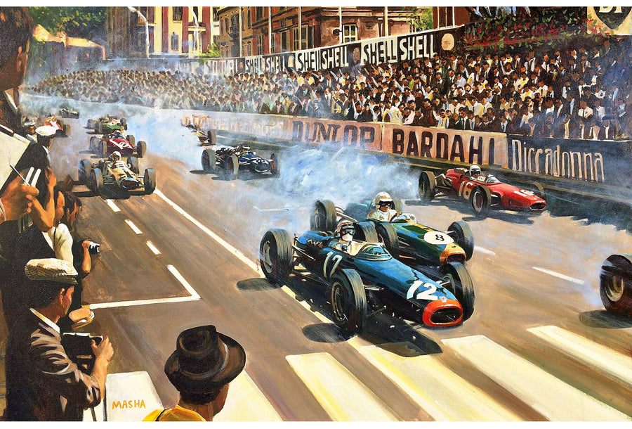 "Monaco GP 1966" Art Print Couloir[art] 