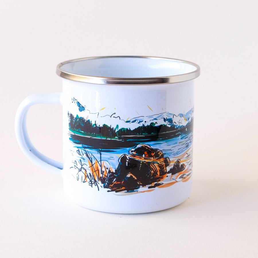 Summer by the Lake Coffee Mug Mug Couloir[art] 