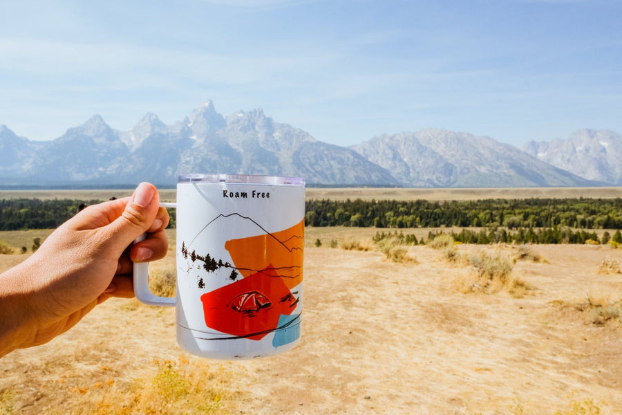 Roam Free Tumbler Cup Tumbler Couloir[art] 