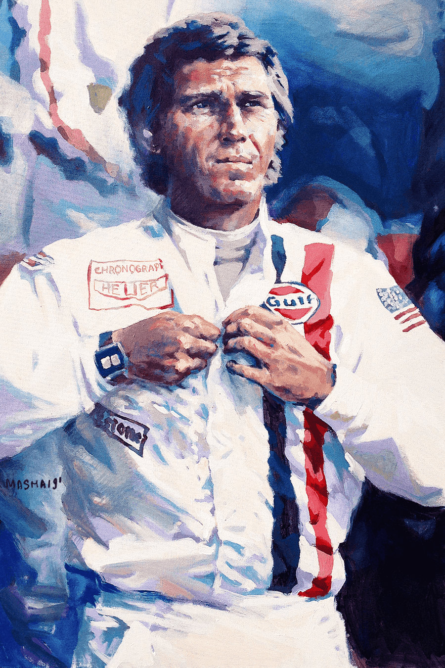 "Steve McQueen" Art Print Couloir[art] 