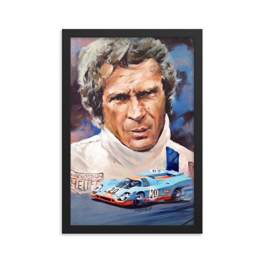 "SM Chasing the Speed" Art Print Couloir[art] 12x18 Framed 