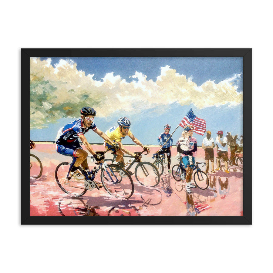"American Racers" Art Print Couloir[art] 12x16 Framed 