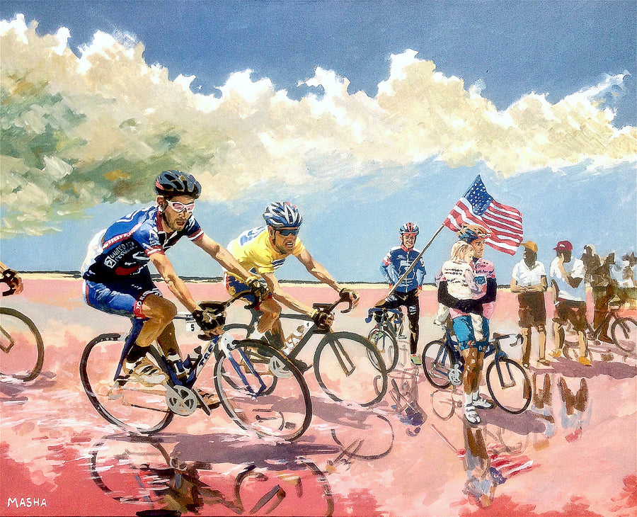 "American Racers" Art Print Couloir[art] 12x16 Unframed 