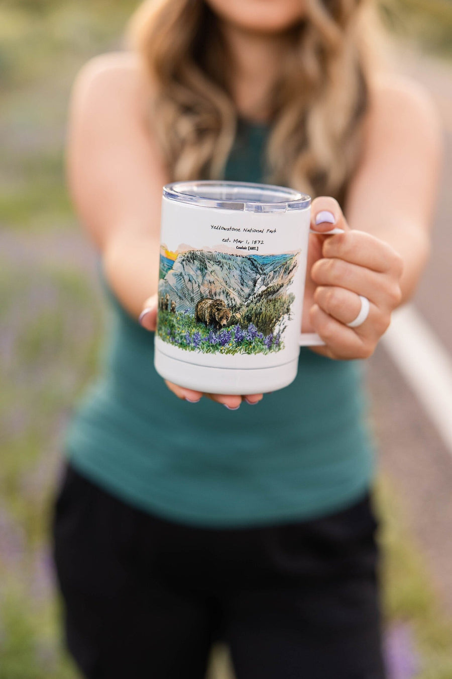 Yellowstone National Park Tumbler Cup Tumbler Couloir[ART.] 