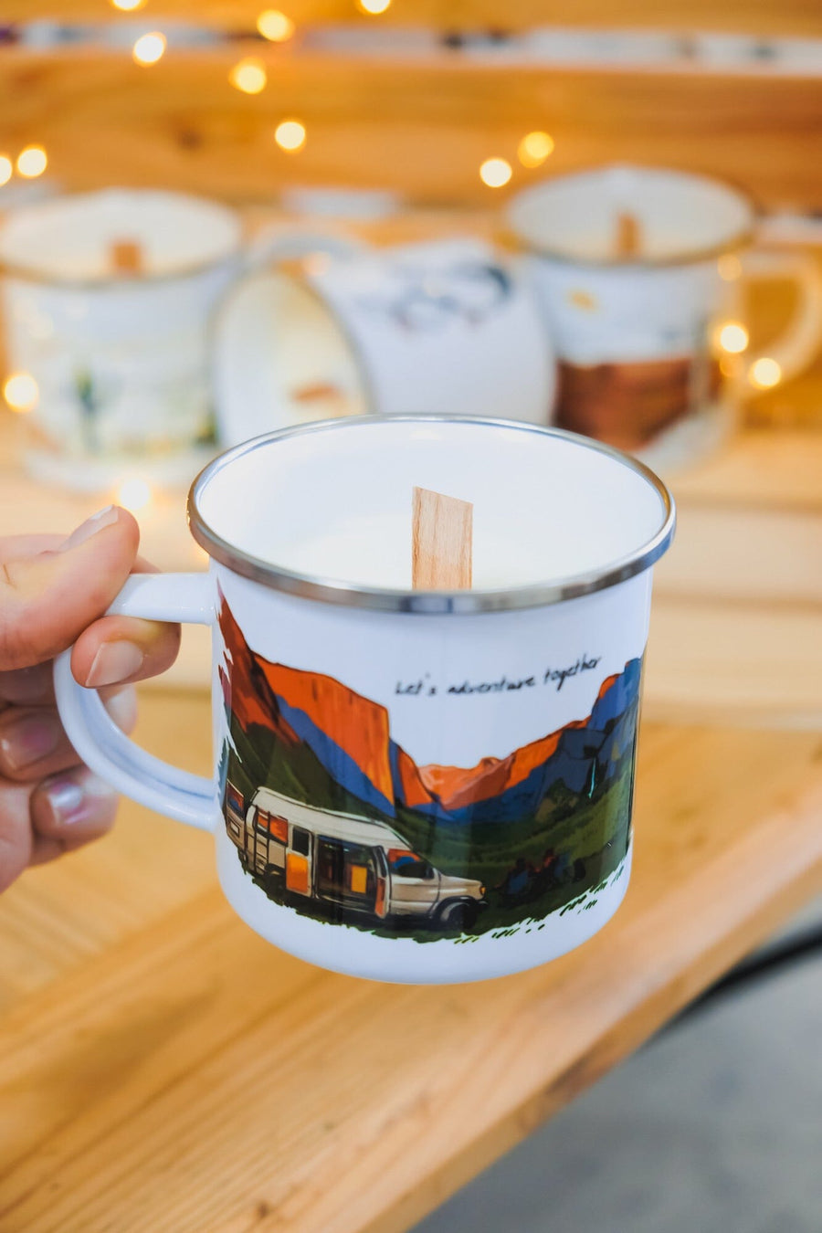 Custom Camp Mug Candles Couloir[ART.] 