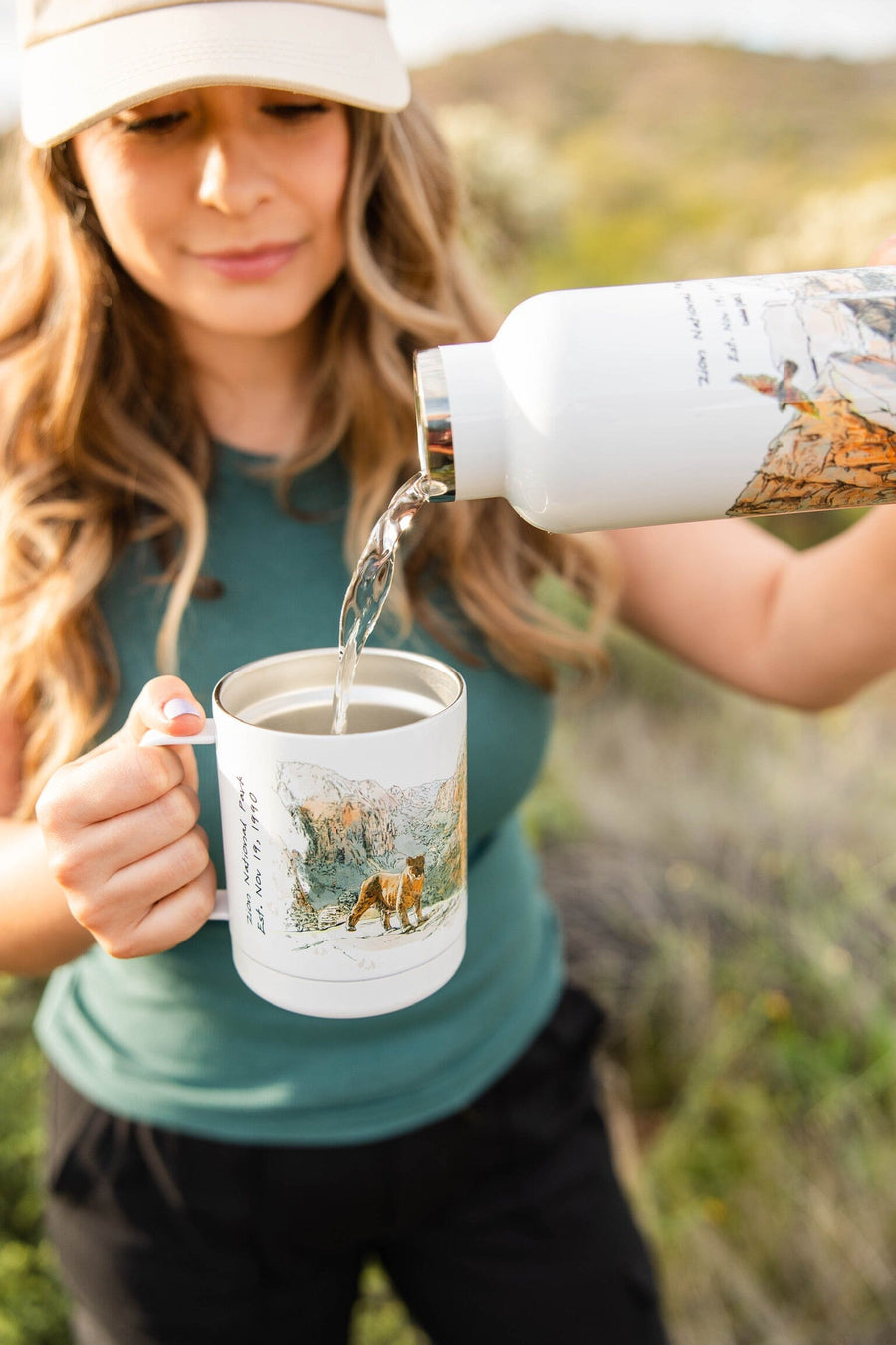 Zion National Park Tumbler Cup Tumbler Couloir[ART.] 