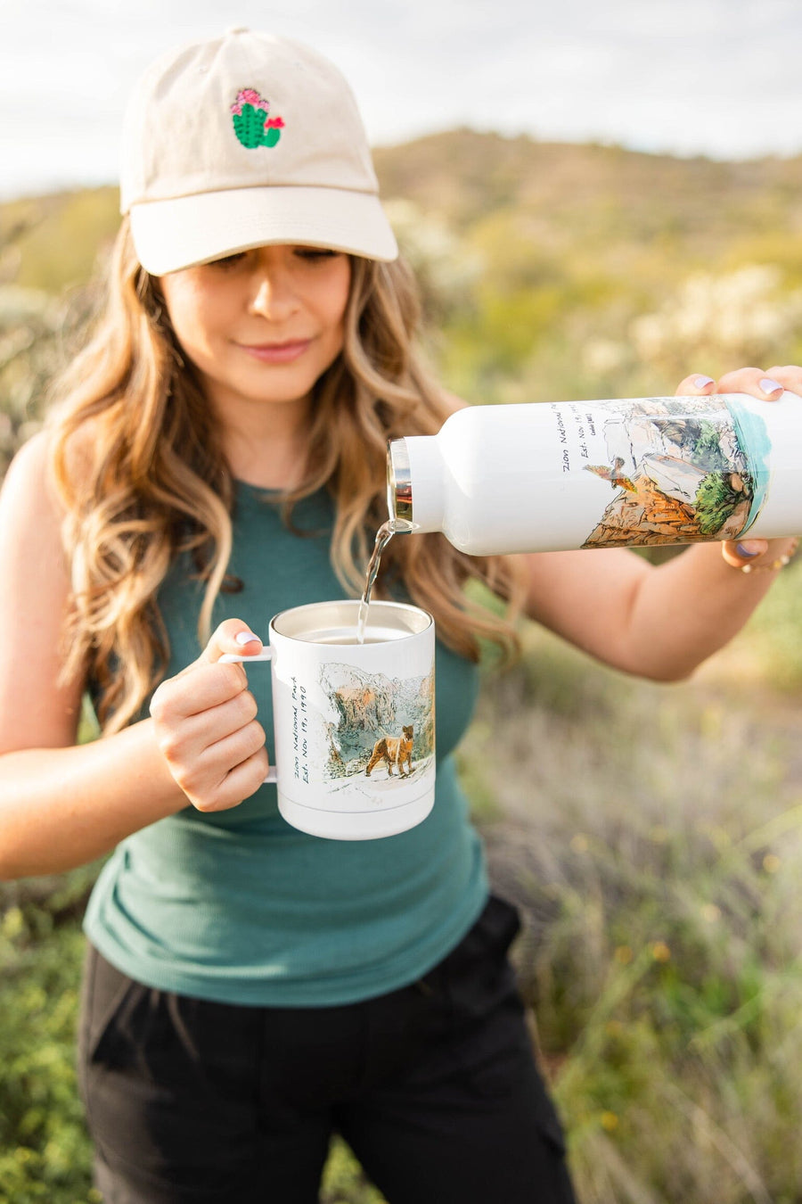 Zion National Park Tumbler Cup Tumbler Couloir[ART.] 