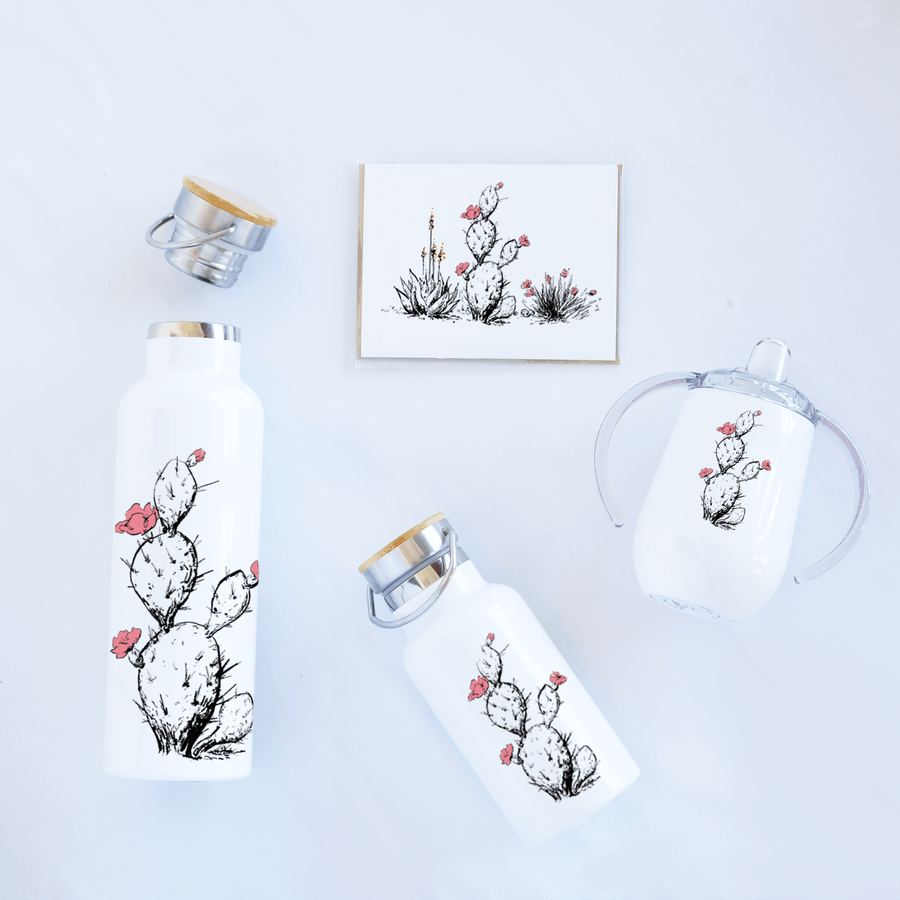 Little adventurer baby shower drinkware gift set - Prickly Pear Couloir[ART.] 