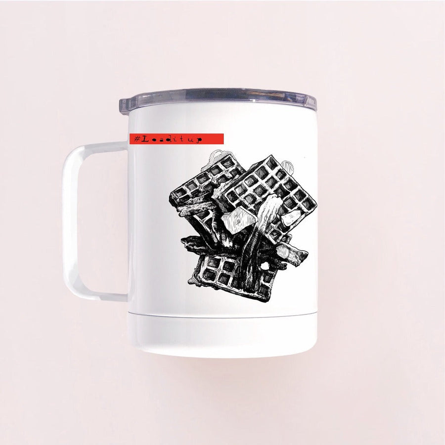 Load't Up! Waffles and Bacon Tumbler Cup Tumbler Couloir[art] 
