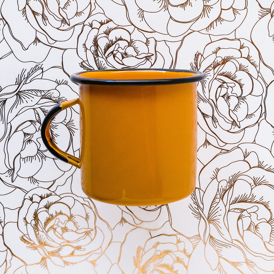 Plain Color Coffee Mug Mug Couloir[art] Mustard 