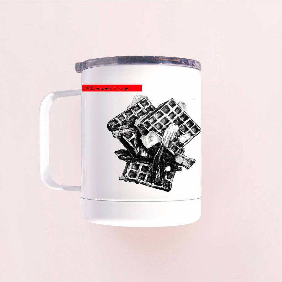Load it Up Coffee Mug Mug Couloir[art] 10 oz insulated stainless steel mug with the lid 