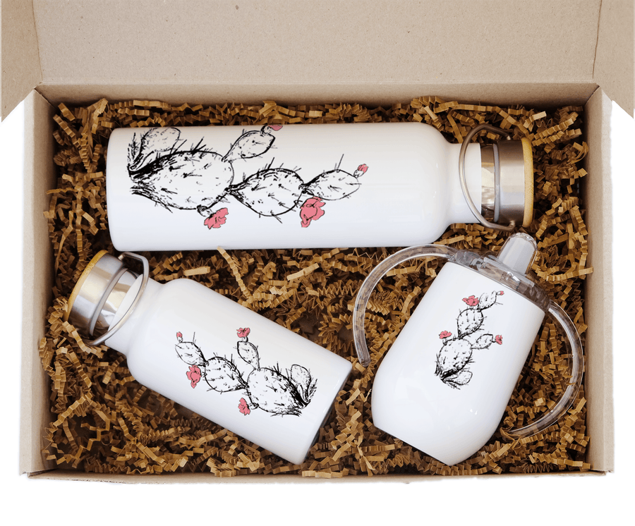 Little adventurer baby shower drinkware gift set - Prickly Pear Couloir[ART.] 