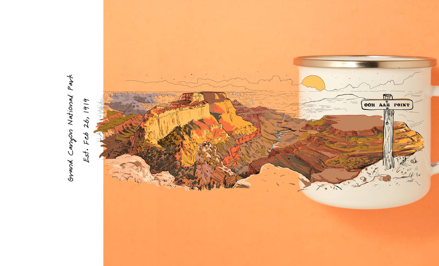 Grand Canyon National Park Coffee Mug Mug Couloir[ART.] 