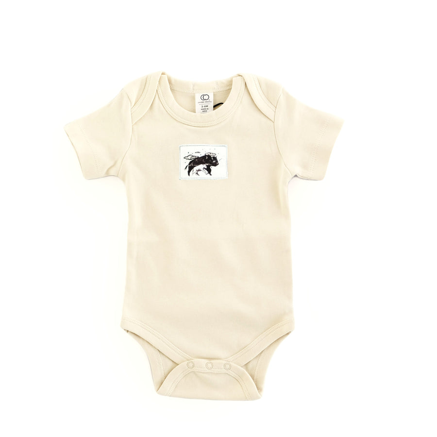 Bison Organic Baby Bodysuit baby clothes Couloir[ART.] NB Natural 